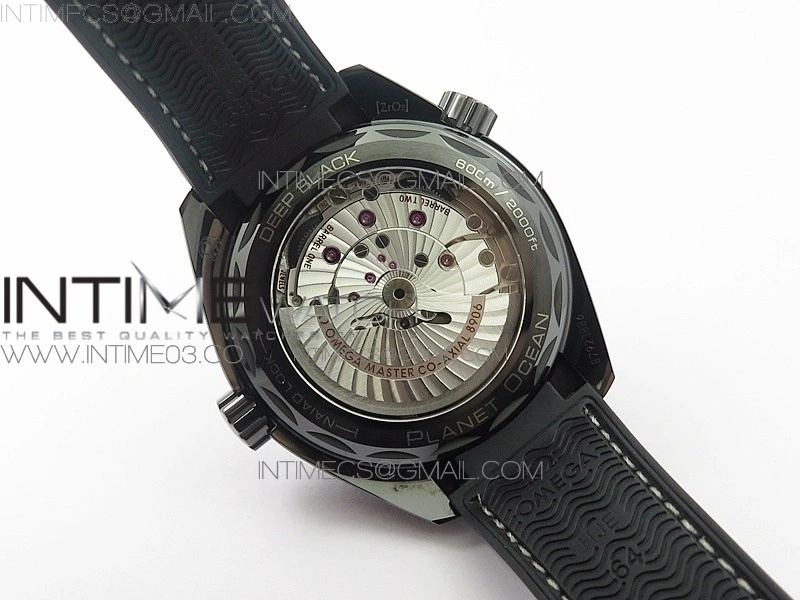 Planet Ocean 45.5mm Deep Black Real Ceramic VSF 1:1 Best Edition on Black Nylon Strap A8906 Super Clone